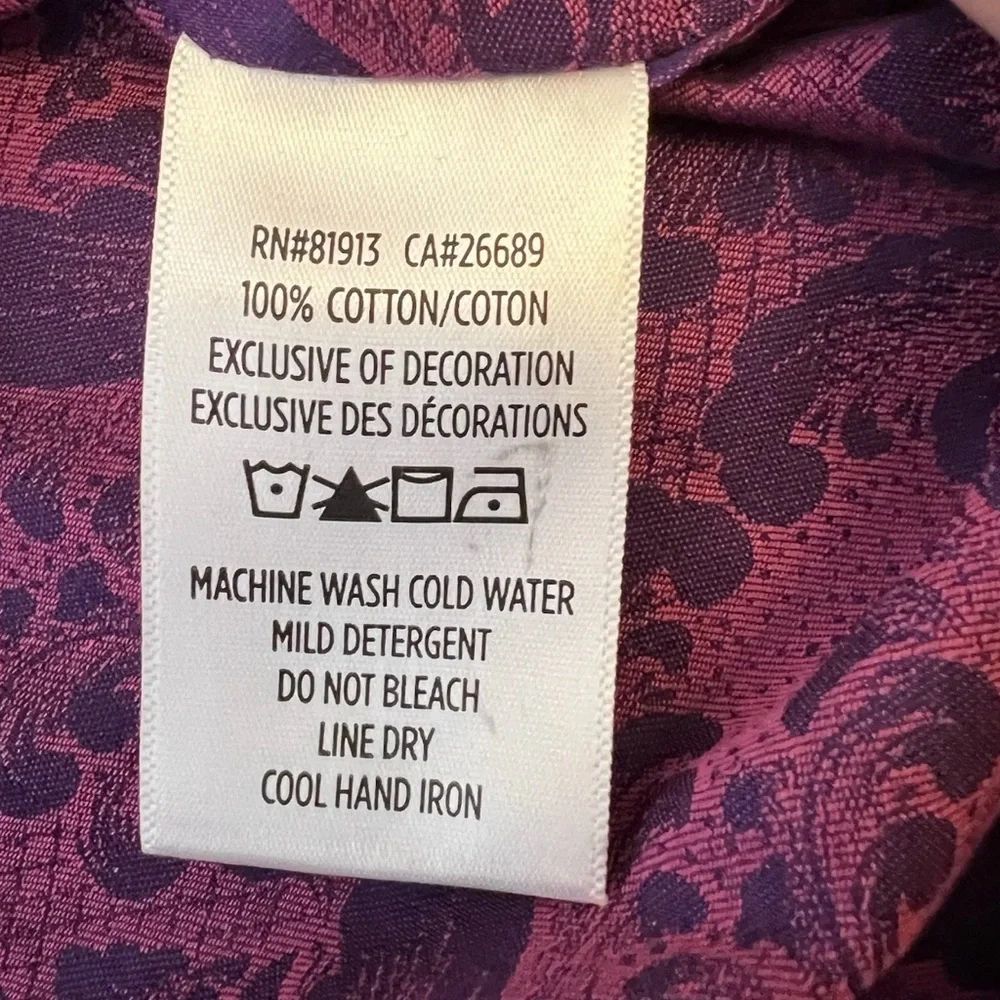 Robert Graham Bayview Classic Fit Shirt Mens Small Raspberry Paisley Button NWT - Picture 5 of 8